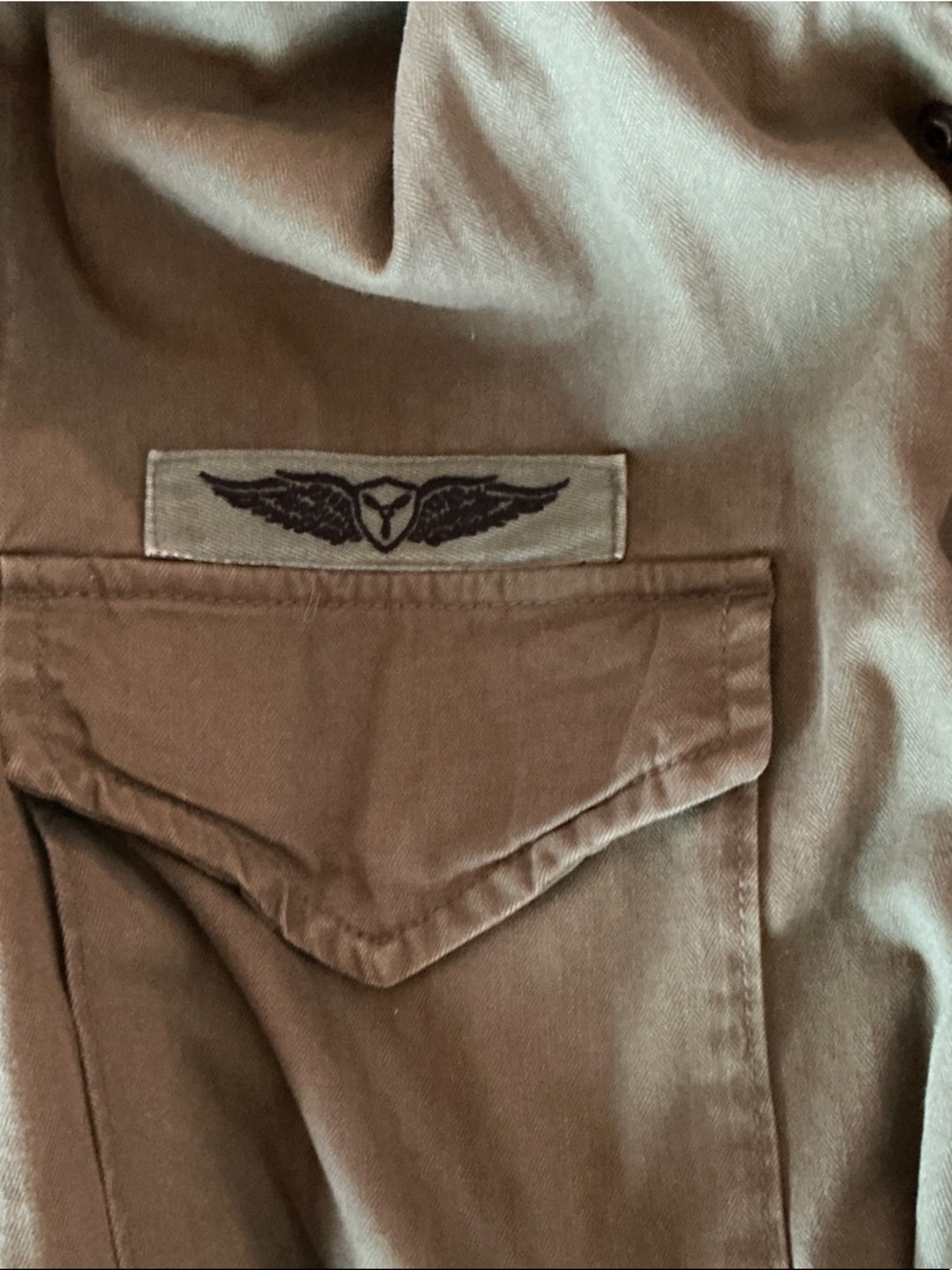 Ralph Lauren Olive Green Military Field Jacket with Patch Details - Picture 6 of 9